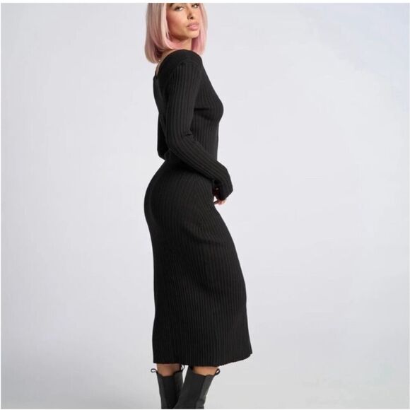 LITA by Ciara Button Down Ribbed Sweater Dress Revolve xxl - Picture 9 of 15